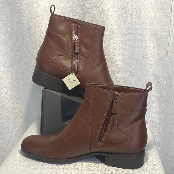 Cole Haan Waterproof Brown Women Boots sz 11 - Picture 2 of 9